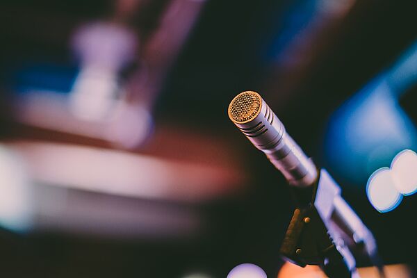Photograph of a microphone