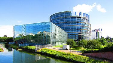 Photograph of the European Parliament of Strasbourg